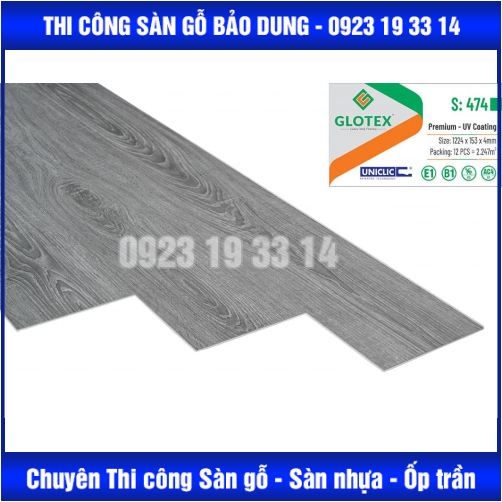 sàn nhựa 4mm hèm khoá