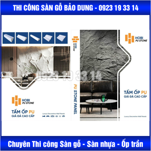 tấm ốp PU giả đá