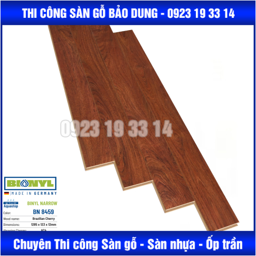 Sàn Gỗ Binyl NARROW - 12mm cốt trắng