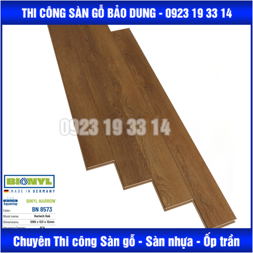 Sàn Gỗ Binyl NARROW - 12mm cốt trắng