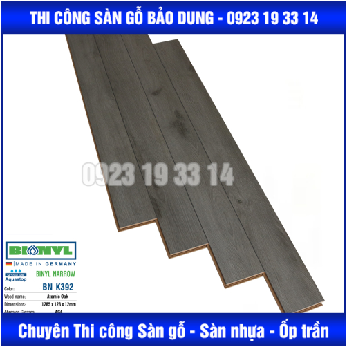 Sàn Gỗ Binyl NARROW - 12mm cốt trắng