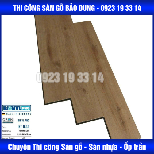 Sàn Gỗ Binyl Pro 12mm