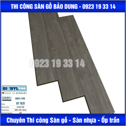 Sàn Gỗ Binyl Pro 12mm