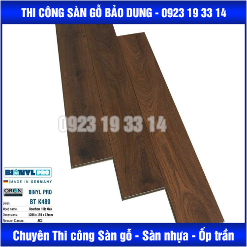 Sàn Gỗ Binyl Pro 12mm