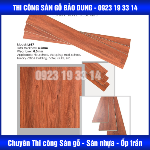 sàn nhựa hèm khóa 4mm