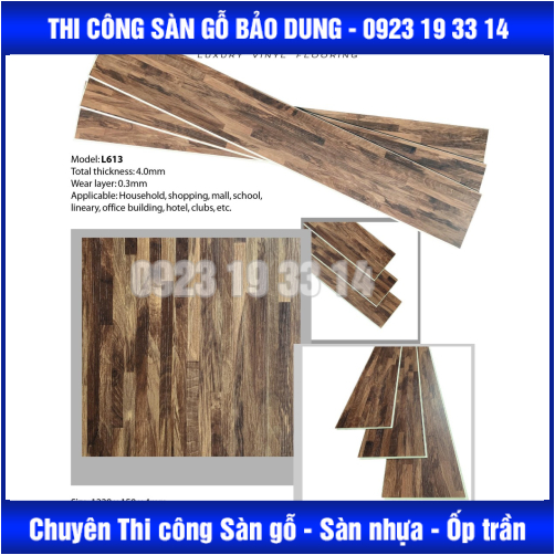 sàn nhựa hèm khóa 4mm