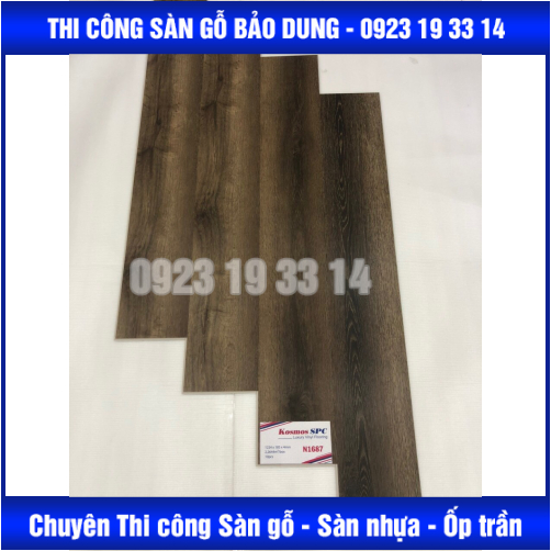 sàn nhựa hèm khoá kosmos 4mm