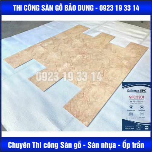 sàn nhựa hèm khóa SPC