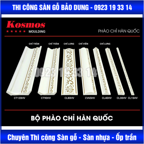 phào chỉ hàn quốc