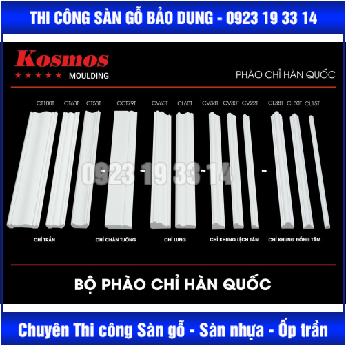 phào chỉ hàn quốc