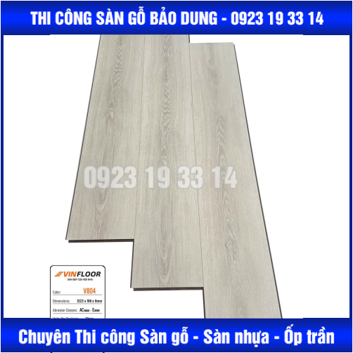 sàn VINFLOOR cốt nâu 8mm