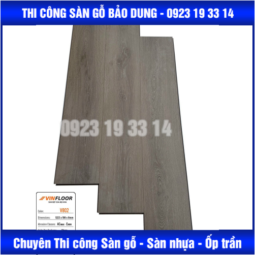 sàn VINFLOOR cốt nâu 8mm