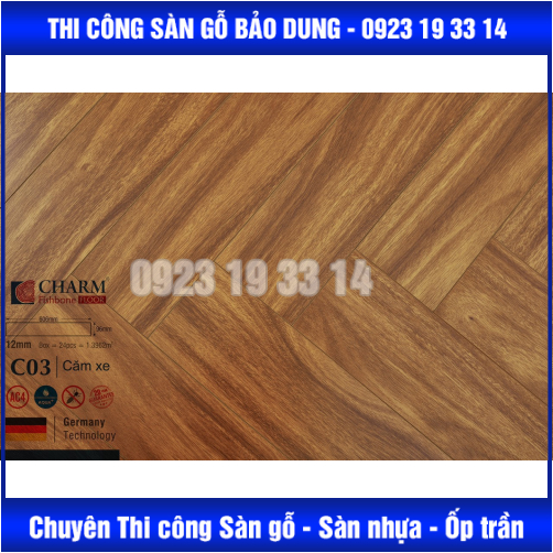 Sàn Gỗ CHARM xương cá  cốt xanh