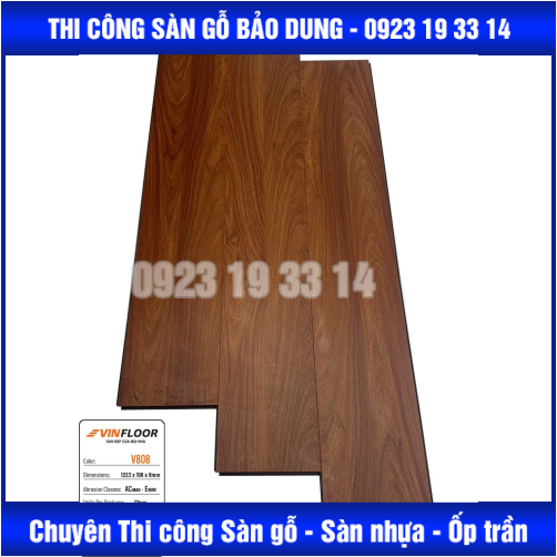sàn VINFLOOR cốt nâu 8mm