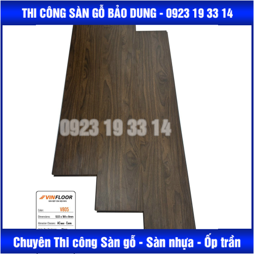 sàn VINFLOOR cốt nâu 8mm