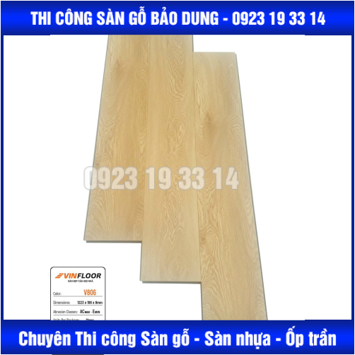 sàn VINFLOOR cốt nâu 8mm