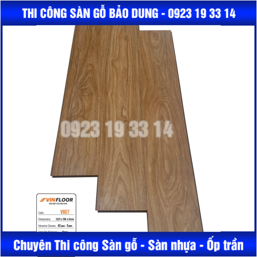 sàn VINFLOOR cốt nâu 8mm