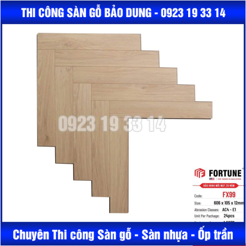 sàn gỗ xương cá Fotuner