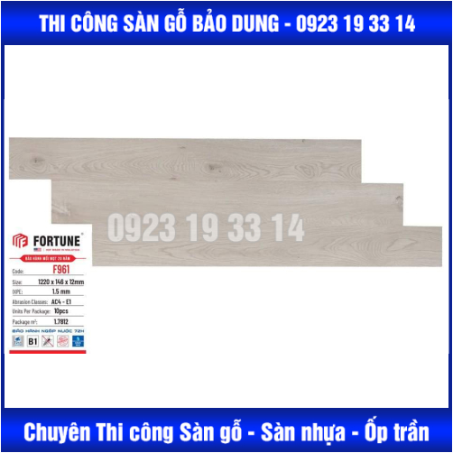 Sàn gỗ FORTUNE 12mm