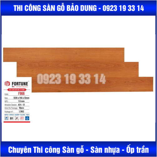 Sàn gỗ FORTUNE 12mm