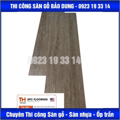 sàn  nhựa hèm khoá 5mm