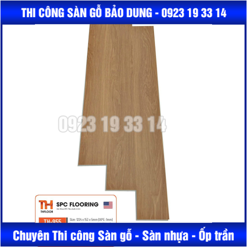 sàn  nhựa hèm khoá 5mm