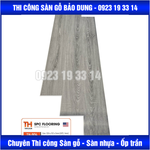 sàn  nhựa hèm khoá 5mm